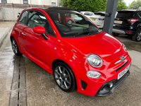 USED 2018 68 ABARTH 500 1.4 595C 3d 144 BHP AN OUTSTANDING ABARTH 595C IN ABARTH RED, LOW MILEAGE ONLY 20.540, ABARTH TRIM, AIR CON, ABARTH OVERMATS,