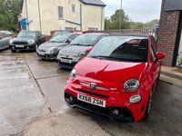 USED 2018 68 ABARTH 500 1.4 595C 3d 144 BHP AN OUTSTANDING ABARTH 595C IN ABARTH RED, LOW MILEAGE ONLY 20.540, ABARTH TRIM, AIR CON, ABARTH OVERMATS,