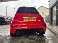 USED 2018 68 ABARTH 500 1.4 595C 3d 144 BHP AN OUTSTANDING ABARTH 595C IN ABARTH RED, LOW MILEAGE ONLY 20.540, ABARTH TRIM, AIR CON, ABARTH OVERMATS,