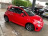 USED 2018 68 ABARTH 500 1.4 595C 3d 144 BHP AN OUTSTANDING ABARTH 595C IN ABARTH RED, LOW MILEAGE ONLY 20.540, ABARTH TRIM, AIR CON, ABARTH OVERMATS,