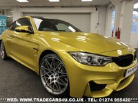 USED 2016 66 BMW M4 COMPETITION PACK COUPE DCT AUTO BITURBO  UK DELIVERY FLAT FEE &pound;100*OVER 100 IMAGES ON OUR WEBSITE*BESPOKE FINANCE ARRANGED*PART EXCHANGE WELCOME*ALL VEHICLES HPI CLEAR