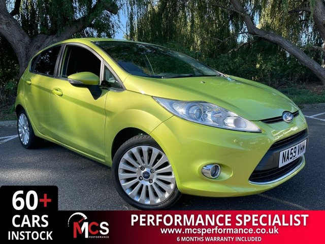 2010 59 FORD FIESTA 1.6 TITANIUM 5d 118 BHP BLUETOOTH, SQUEEZE PAINT, UPGRADED ALLOYS