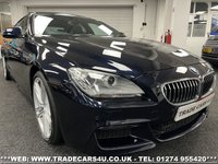 USED 2013 13 BMW 6 SERIES BMW 640D TWIN TURBO DIESEL M SPORT GRAN COUPE 4 DOOR 8 SPEED AUTO UK DELIVERY FLAT FEE &pound;175*OVER 100 IMAGES ON OUR WEBSITE*BESPOKE FINANCE ARRANGED*PART EXCHANGE WELCOME*ALL VEHICLES HPI CLEAR