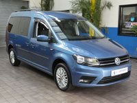 USED 2018 18 VOLKSWAGEN CADDY MAXI 2.0 C20 LIFE TDI 5d 148 BHP DSG 7 SEAT SAT NAV PARKING SENSORS VW SERVICE HISTORY 2 OWNERS FROM NEW