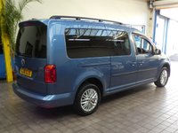 USED 2018 18 VOLKSWAGEN CADDY MAXI 2.0 C20 LIFE TDI 5d 148 BHP DSG 7 SEAT SAT NAV PARKING SENSORS VW SERVICE HISTORY 2 OWNERS FROM NEW
