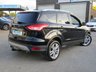 USED 2013 63 FORD KUGA 2.0 TITANIUM X TDCI 5d 160 BHP Finished in PANTHER BLACK with contrasting HEATED LEATHER TRIM. This Kuga is a great choice if you like driving. It's one of the most enjoyable, practical and fun family SUV's around. Features include PAN ROOF, DAB, Electric Power Boot, Heated Full Leather, Cruise Control, 18" Alloys, B/Tooth and much more. Dealer serviced at 9081 miles, 22493 miles, 31846 miles, 40381 miles, 48609 miles, 61533 miles and at 65966 miles on arrival at EMC.