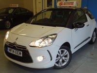 USED 2014 14 CITROEN DS3 1.2 DESIGN 3d  GENUINE VERY LOW MILES