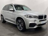 USED 2015 15 BMW X5 3.0 XDRIVE30D M SPORT 5d 255 BHP High Specification , Striking glacier silver , Ivory leather interior