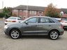 USED 2013 63 AUDI Q3 2.0 TDI S Line 5dr Finished in DAYTONA GREY MET with contrasting Black Part LEATHER trim. This Audi Q3 is a upmarket, premium, compact SUV. It offers plenty of space, Great fun to drive and lots of high tech features. Spec includes 18" Alloys, Part Leather, Sat Nav, Front and Rear Park Sensors, B/Tooth and much more. Serviced at 7505 miles, 12756 miles, 14444 miles, 23628 miles, 30583 miles, 35985 miles (inc Cam Belt and Water Pump), and at 55307 miles on 22/9/2022.