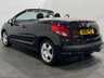 USED 2012 61 PEUGEOT 207 1.6 HDI CC SPORT 2d 112 BHP 41134 Miles Low mileage , Striking Oynx black ,
