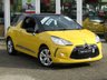 USED 2013 13 CITROEN DS3 1.6 E-HDI DSTYLE 3d 90 BHP Finished in SPORT YELLOW with contrasting Cloth Trim. The DS 3 is a small three-door car with distinctive looks that's brimming with character. Inside you'll find a stylish interior with features that include,B/Tooth, Air Con, Remote stereo controls, Cruise Control, Alloys, Rear Park sensors and much more. Dealer serviced at 7084 miles, 7280 miles, 28952 miles, 34937miles and on arrival at 69730 miles.