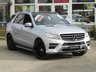 USED 2013 63 MERCEDES-BENZ M-CLASS 2.1 ML250 BLUETEC AMG SPORT 5d 204 BHP Finished in DIAMOND SILVER METALLIC with HEATED LEATHER/ALCANTARA ELECTRIC SEATS. This ML is an upmarket SUV with a quality interior and plenty of space inside. This SUV has arguably the poshest feeling cabin in its class. Features include Full Pan Roof, Sat Nav, Full Heated Memory Leather, Electric rear boot, 21" Black Alloys, Parking Sensors and much more. Mercedes Dealer serviced at 12589 miles, 21763 miles, 35209 miles, 46028 miles, 57271 miles, 68059 miles, 78059 miles and on at 93632 miles