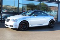 PRE-OWNED 2006 06 AUDI TT 1.8 QUATTRO SPORT 3d 236 BHP Silver Metallic With Phantom Black Roof, TT Quattro Sport 240, Recaro Pole Position Sports Seats  18" 15 Spoke Alloy Wheels, BOSE Music System, Full Service History -  Just Serviced Stamped Service Book and Receipt File Present With Reg Car, 2 Keys and Book Pack, Polished aluminium sill trims, Height/reach adjustable steering column, Driver's information system, Warning triangle, Anti lock brake system + Electronic Brake force Distribution, Electronic Differential Lock + traction control