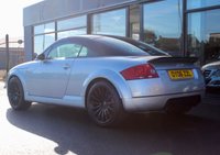 PRE-OWNED 2006 06 AUDI TT 1.8 QUATTRO SPORT 3d 236 BHP Silver Metallic With Phantom Black Roof, TT Quattro Sport 240, Recaro Pole Position Sports Seats  18" 15 Spoke Alloy Wheels, BOSE Music System, Full Service History -  Just Serviced Stamped Service Book and Receipt File Present With Reg Car, 2 Keys and Book Pack, Polished aluminium sill trims, Height/reach adjustable steering column, Driver's information system, Warning triangle, Anti lock brake system + Electronic Brake force Distribution, Electronic Differential Lock + traction control