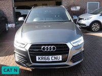 USED 2016 66 AUDI Q3 2.0 TFSI QUATTRO S LINE PLUS AUTO 5D 178 BHP GENUINE MILEAGE AUTO ULEZ FREE