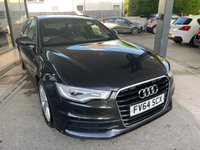 USED 2015 64 AUDI A6 2.0 AVANT TDI ULTRA S LINE 5d 188 BHP +  BLACK LEATHER HEATED SEATS  + BLUETOOTH + FULL SERVICE HISTORY INC CAMBELT + SATELLITE  NAVIGATION +