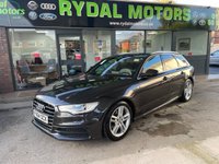 USED 2015 64 AUDI A6 2.0 AVANT TDI ULTRA S LINE 5d 188 BHP +  BLACK LEATHER HEATED SEATS  + BLUETOOTH + FULL SERVICE HISTORY INC CAMBELT + SATELLITE  NAVIGATION +