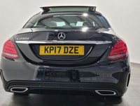 USED 2017 17 MERCEDES-BENZ C-CLASS 2.1 C250 D AMG LINE 4d 204 BHP Panoramic Glass roof, 18" AMG Alloy Wheels, Full Black Leather,