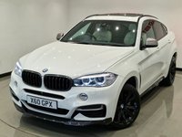 USED 2016 16 BMW X6 3.0 M50D (381 PS) AUTO XDRIVE ( EURO 6 ) S/S 5DR + NAV + M PERFORMANCE BODY KIT + PANORAMIC E/SUNROOF + E/M/HEATED 2 TONE EXCLUSIVE LEATHERS + HEAD UP + CRUISE + MULTIMEDIA + R/CAMERA + F-R PARK + PRIVACY + XENON - LED + 20S + E/BOOT M PERFORMANCE KIT+360 CAM+XENON+2 TONE LEATHER+NAV