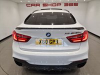 USED 2016 16 BMW X6 3.0 M50D (381 PS) AUTO XDRIVE ( EURO 6 ) S/S 5DR + NAV + M PERFORMANCE BODY KIT + PANORAMIC E/SUNROOF + E/M/HEATED 2 TONE EXCLUSIVE LEATHERS + HEAD UP + CRUISE + MULTIMEDIA + R/CAMERA + F-R PARK + PRIVACY + XENON - LED + 20S + E/BOOT M PERFORMANCE KIT+360 CAM+XENON+2 TONE LEATHER+NAV