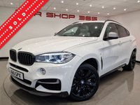 USED 2016 16 BMW X6 3.0 M50D (381 PS) AUTO XDRIVE ( EURO 6 ) S/S 5DR + NAV + M PERFORMANCE BODY KIT + PANORAMIC E/SUNROOF + E/M/HEATED 2 TONE EXCLUSIVE LEATHERS + HEAD UP + CRUISE + MULTIMEDIA + R/CAMERA + F-R PARK + PRIVACY + XENON - LED + 20S + E/BOOT M PERFORMANCE KIT+360 CAM+XENON+2 TONE LEATHER+NAV