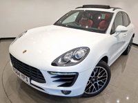 USED 2014 64 PORSCHE MACAN 3.0 TD V6 S (258 PS) PDK 4WD EURO 6 (S/S) + NAV + PAN ROOF + E/M/HEATED RED LEATHERS + BOSE + AIR SUSPENSION + CRUISE + PARK AID + PRIVACY + 20S + E/BOOT PANROOF+XENON+18 WAY ADAPTIVE RED LEATHERS+NAV+CRUISE