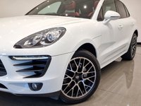 USED 2014 64 PORSCHE MACAN 3.0 TD V6 S (258 PS) PDK 4WD EURO 6 (S/S) + NAV + PAN ROOF + E/M/HEATED RED LEATHERS + BOSE + AIR SUSPENSION + CRUISE + PARK AID + PRIVACY + 20S + E/BOOT PANROOF+XENON+18 WAY ADAPTIVE RED LEATHERS+NAV+CRUISE