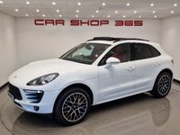 USED 2014 64 PORSCHE MACAN 3.0 TD V6 S (258 PS) PDK 4WD EURO 6 (S/S) + NAV + PAN ROOF + E/M/HEATED RED LEATHERS + BOSE + AIR SUSPENSION + CRUISE + PARK AID + PRIVACY + 20S + E/BOOT PANROOF+XENON+18 WAY ADAPTIVE RED LEATHERS+NAV+CRUISE