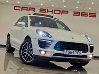USED 2014 64 PORSCHE MACAN 3.0 TD V6 S (258 PS) PDK 4WD EURO 6 (S/S) + NAV + PAN ROOF + E/M/HEATED RED LEATHERS + BOSE + AIR SUSPENSION + CRUISE + PARK AID + PRIVACY + 20S + E/BOOT PANROOF+XENON+18 WAY ADAPTIVE RED LEATHERS+NAV+CRUISE