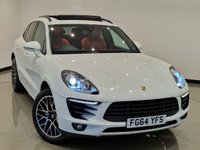 USED 2014 64 PORSCHE MACAN 3.0 TD V6 S (258 PS) PDK 4WD EURO 6 (S/S) + NAV + PAN ROOF + E/M/HEATED RED LEATHERS + BOSE + AIR SUSPENSION + CRUISE + PARK AID + PRIVACY + 20S + E/BOOT PANROOF+XENON+18 WAY ADAPTIVE RED LEATHERS+NAV+CRUISE