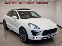 USED 2014 64 PORSCHE MACAN 3.0 TD V6 S (258 PS) PDK 4WD EURO 6 (S/S) + NAV + PAN ROOF + E/M/HEATED RED LEATHERS + BOSE + AIR SUSPENSION + CRUISE + PARK AID + PRIVACY + 20S + E/BOOT PANROOF+XENON+18 WAY ADAPTIVE RED LEATHERS+NAV+CRUISE