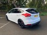 USED 2018 18 FORD FOCUS 2.0 ST-3 5d 247 BHP BRAKE FLUID CHANGE, SERVICE, FRONT PADS 19/10/2022 - METALLIC FROZEN WHITE PAINT ST-3