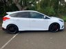 USED 2018 18 FORD FOCUS 2.0 ST-3 5d 247 BHP BRAKE FLUID CHANGE, SERVICE, FRONT PADS 19/10/2022 - METALLIC FROZEN WHITE PAINT ST-3