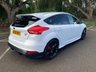 USED 2018 18 FORD FOCUS 2.0 ST-3 5d 247 BHP BRAKE FLUID CHANGE, SERVICE, FRONT PADS 19/10/2022 - METALLIC FROZEN WHITE PAINT ST-3
