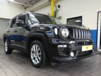 USED 2019 19 JEEP RENEGADE 1.3 LONGITUDE 5d 148 BHP SAT NAV PARKING SENSORS CRUISE 1 OWNER 6 MONTHS GOLD WARRANTY