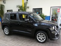 USED 2019 19 JEEP RENEGADE 1.3 LONGITUDE 5d 148 BHP SAT NAV PARKING SENSORS CRUISE 1 OWNER 6 MONTHS GOLD WARRANTY