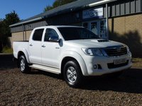 USED 2013 13 TOYOTA HI-LUX 2.5 HL3 4X4 D-4D DCB 142 BHP www.suffolkcarcentre.co.uk - Located at Reydon