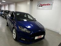 USED 2015 64 FORD FOCUS 2.0 ST-2 TDCI 5d 183 BHP * HALF LEATHER * 18" ALLOYS *  PRIVACY * CLIMATE * BLUETOOTH * ONLY &pound;20 A YEAR ROAD TAX *