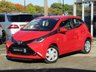 USED 2017 67 TOYOTA AYGO 1.0 VVT-I X-PLAY 5d 69BHP Finished in CHILLI RED with contrasting GREY trim. If you are looking for well styled, thrifty and economical motor then look no further. This small practical 5 door, car comes with some great features which include, DAB Radio, Air Con, &pound;145 Road Tax, B/Tooth, Cruise control, 15-inch steel wheels, electrically adjustable heated door mirrors and much more. Also comes with FREE MOT 4 Life. Dealer serviced at 9872 miles, 17834 miles, 20945 miles and at 23907