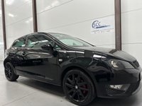 USED 2015 15 SEAT IBIZA 1.4 TSI ACT FR BLACK 3d 140 BHP 20 Tax Good History, Bluetooth