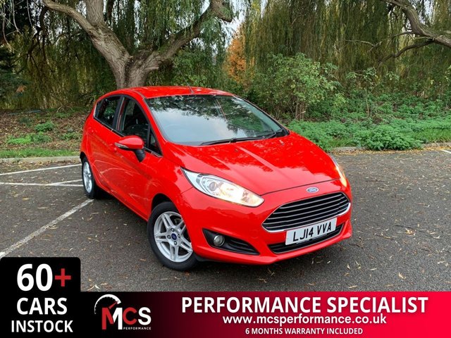 2014 14 FORD FIESTA 1.2 ZETEC 5d 81 BHP 6 SERVICE STAMPS,  FRONT DISCS AND PADS SERVICED 2022 - 6 MONTHS WARRANTY - 12 MONTHS MOT INCLUDED