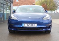PRE-OWNED 2019 69 TESLA Model 3 0.0 STANDARD RANGE PLUS 4d 302 BHP Deep Blue Metallic, Black Interior, Parking Camera, Keyless Go, Panoramic Glass Roof, Satellite Navigation, 18" Alloy Wheels, 360 Parking Sensors, Bluetooth Audio and Phone, Electric Steering Column DAB Digital Radio, Cruise Control, Multi-Function Steering Wheel, Virtual Dash, Heated Seats, Electric Adjustable Seats, 2 Key Cards, Charging Cables, Full Tesla Service History.