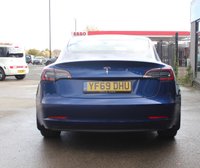 PRE-OWNED 2019 69 TESLA Model 3 0.0 STANDARD RANGE PLUS 4d 302 BHP Deep Blue Metallic, Black Interior, Parking Camera, Keyless Go, Panoramic Glass Roof, Satellite Navigation, 18" Alloy Wheels, 360 Parking Sensors, Bluetooth Audio and Phone, Electric Steering Column DAB Digital Radio, Cruise Control, Multi-Function Steering Wheel, Virtual Dash, Heated Seats, Electric Adjustable Seats, 2 Key Cards, Charging Cables, Full Tesla Service History.