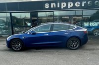PRE-OWNED 2019 69 TESLA Model 3 0.0 STANDARD RANGE PLUS 4d 302 BHP Deep Blue Metallic, Black Interior, Parking Camera, Keyless Go, Panoramic Glass Roof, Satellite Navigation, 18" Alloy Wheels, 360 Parking Sensors, Bluetooth Audio and Phone, Electric Steering Column DAB Digital Radio, Cruise Control, Multi-Function Steering Wheel, Virtual Dash, Heated Seats, Electric Adjustable Seats, 2 Key Cards, Charging Cables, Full Tesla Service History.
