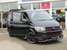 USED 2018 67 VOLKSWAGEN TRANSPORTER 2.0 T32 TDI KOMBI SPORTLINE BMT 201 BHP Finished in DEEP BLACK with BLACK LEATHER EMBOSED SEATS. This Transporter is a great drivers van. It has long been the icon of the british roads. This van is great value, practical, economical and versitile with its 6 seats. This Van is plus VAT.  Features include, 18" Alloys, Air Con, Cruise Control, Side Bars, Sport Line Kit, Rear Park Sensors, Rear camera and much more. Serviced at 20229 miles, 54938 miles,  102000 miles on arrival (inc Cam Belt and Water Pump).