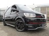 USED 2018 67 VOLKSWAGEN TRANSPORTER 2.0 T32 TDI KOMBI SPORTLINE BMT 201 BHP Finished in DEEP BLACK with BLACK LEATHER EMBOSED SEATS. This Transporter is a great drivers van. It has long been the icon of the british roads. This van is great value, practical, economical and versitile with its 6 seats. This Van is plus VAT.  Features include, 18" Alloys, Air Con, Cruise Control, Side Bars, Sport Line Kit, Rear Park Sensors, Rear camera and much more. Serviced at 20229 miles, 54938 miles,  102000 miles on arrival (inc Cam Belt and Water Pump).
