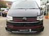 USED 2018 67 VOLKSWAGEN TRANSPORTER 2.0 T32 TDI KOMBI SPORTLINE BMT 201 BHP Finished in DEEP BLACK with BLACK LEATHER EMBOSED SEATS. This Transporter is a great drivers van. It has long been the icon of the british roads. This van is great value, practical, economical and versitile with its 6 seats. This Van is plus VAT.  Features include, 18" Alloys, Air Con, Cruise Control, Side Bars, Sport Line Kit, Rear Park Sensors, Rear camera and much more. Serviced at 20229 miles, 54938 miles,  102000 miles on arrival (inc Cam Belt and Water Pump).