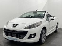 USED 2014 S PEUGEOT 207 1.6 CC ROLAND GARROS 2d 120 BHP 1 Owner , 19977 Miles , Striking Bianco white / Silver full leather