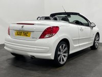 USED 2014 S PEUGEOT 207 1.6 CC ROLAND GARROS 2d 120 BHP 1 Owner , 19977 Miles , Striking Bianco white / Silver full leather