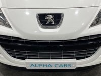 USED 2014 S PEUGEOT 207 1.6 CC ROLAND GARROS 2d 120 BHP 1 Owner , 19977 Miles , Striking Bianco white / Silver full leather